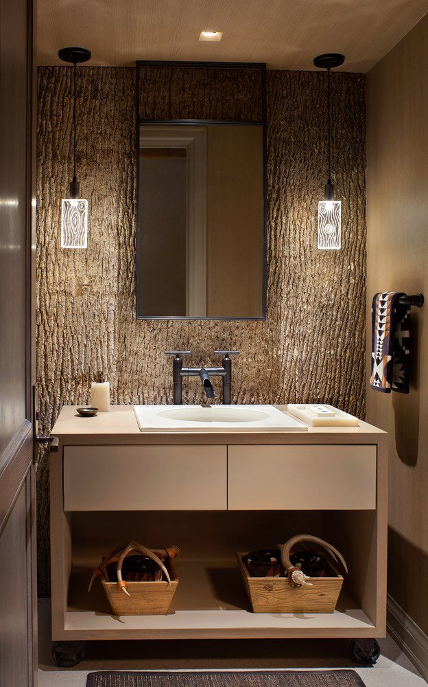 Mountain style bathroom, by Jensen Design in Telluride, CO