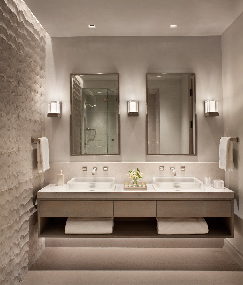 Mountain style bathroom, by Jensen Design in Telluride, CO