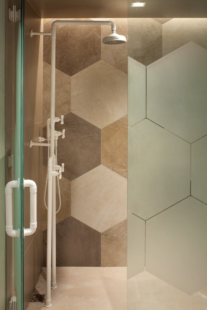 Mountain style bathroom, by Jensen Design in Telluride, CO
