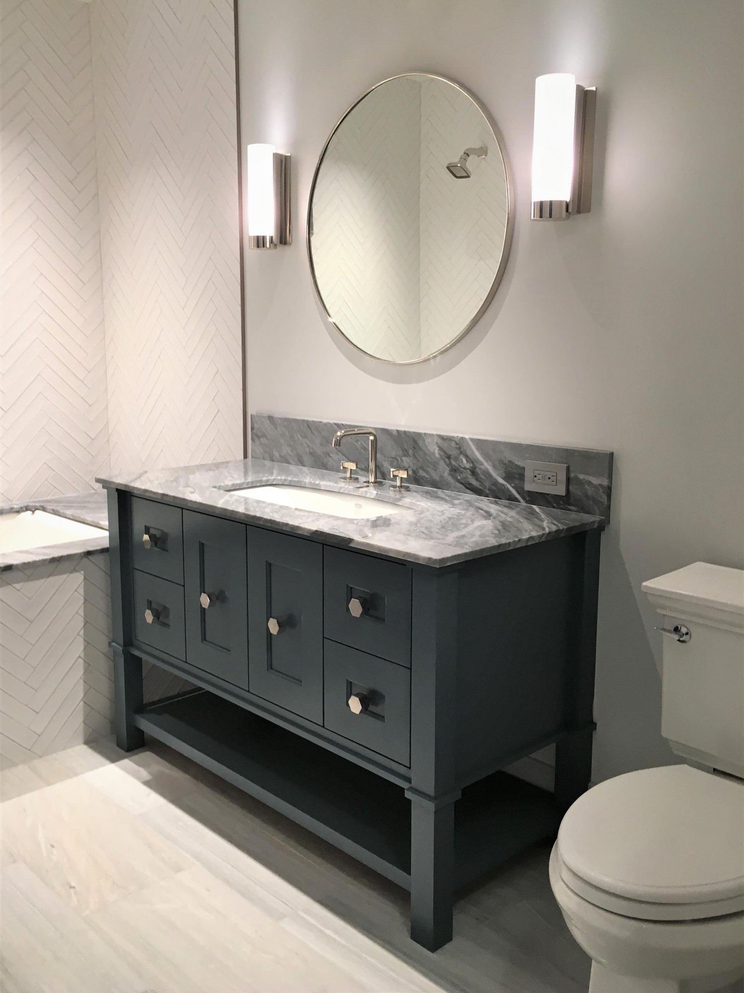 Modern bathroom, by Jensen Design in Telluride, CO
