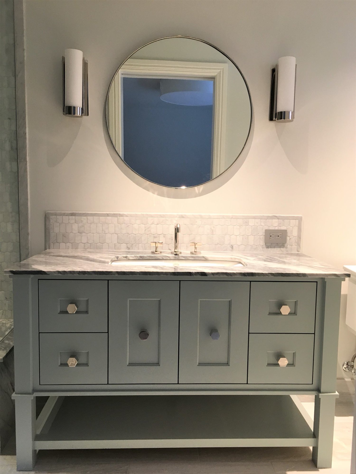 Modern bathroom, by Jensen Design in Telluride, CO