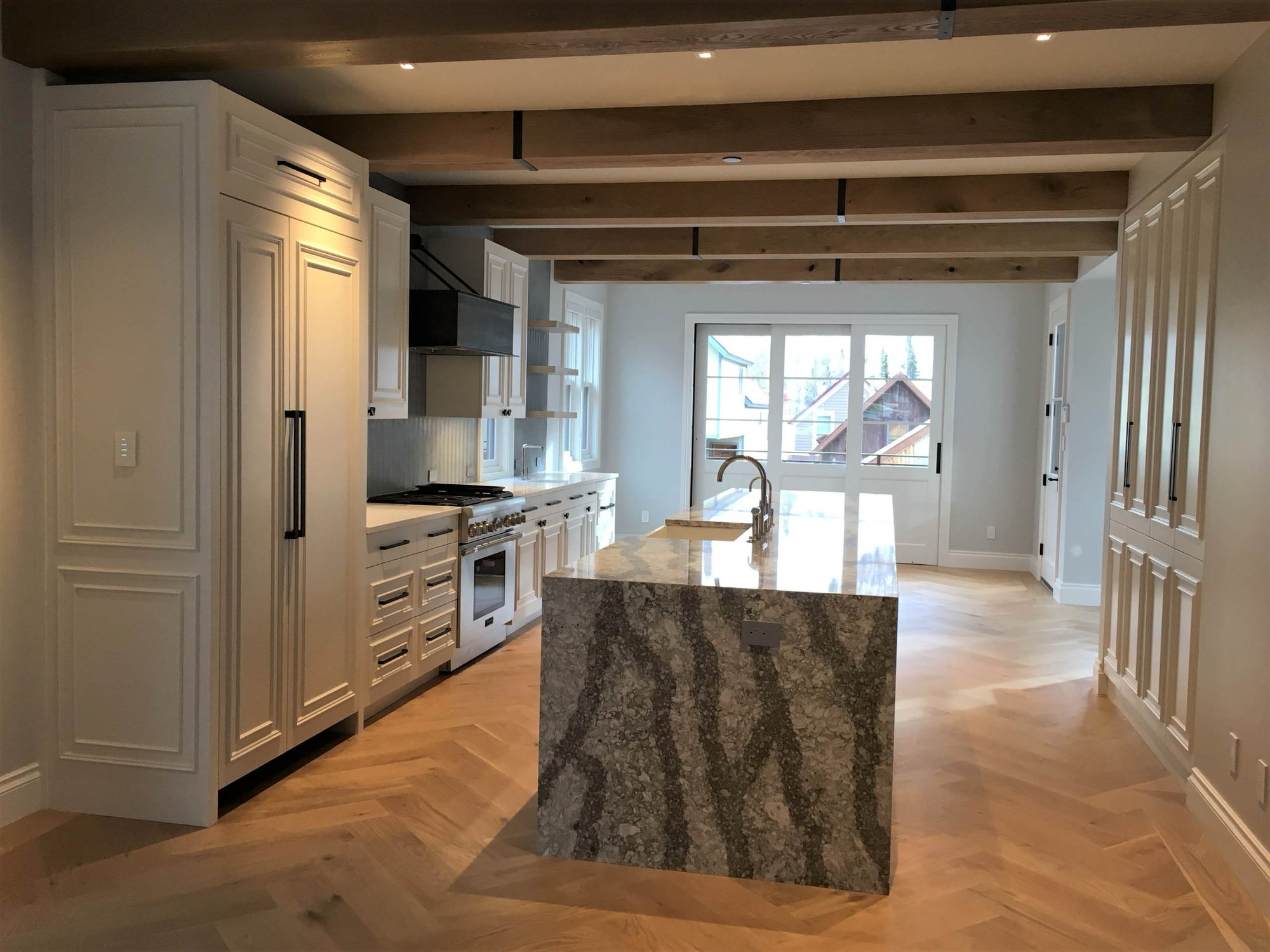 Minimalist kitchen, by Jensen Design in Telluride, CO