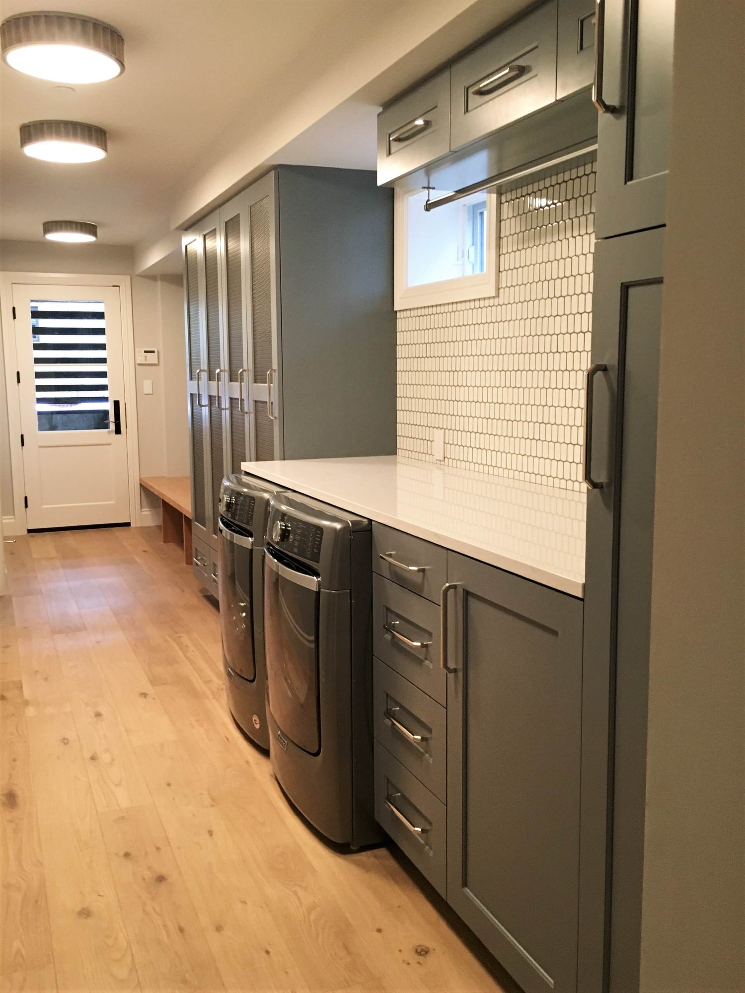 Minimalist laundry room, by Jensen Design in Telluride, CO