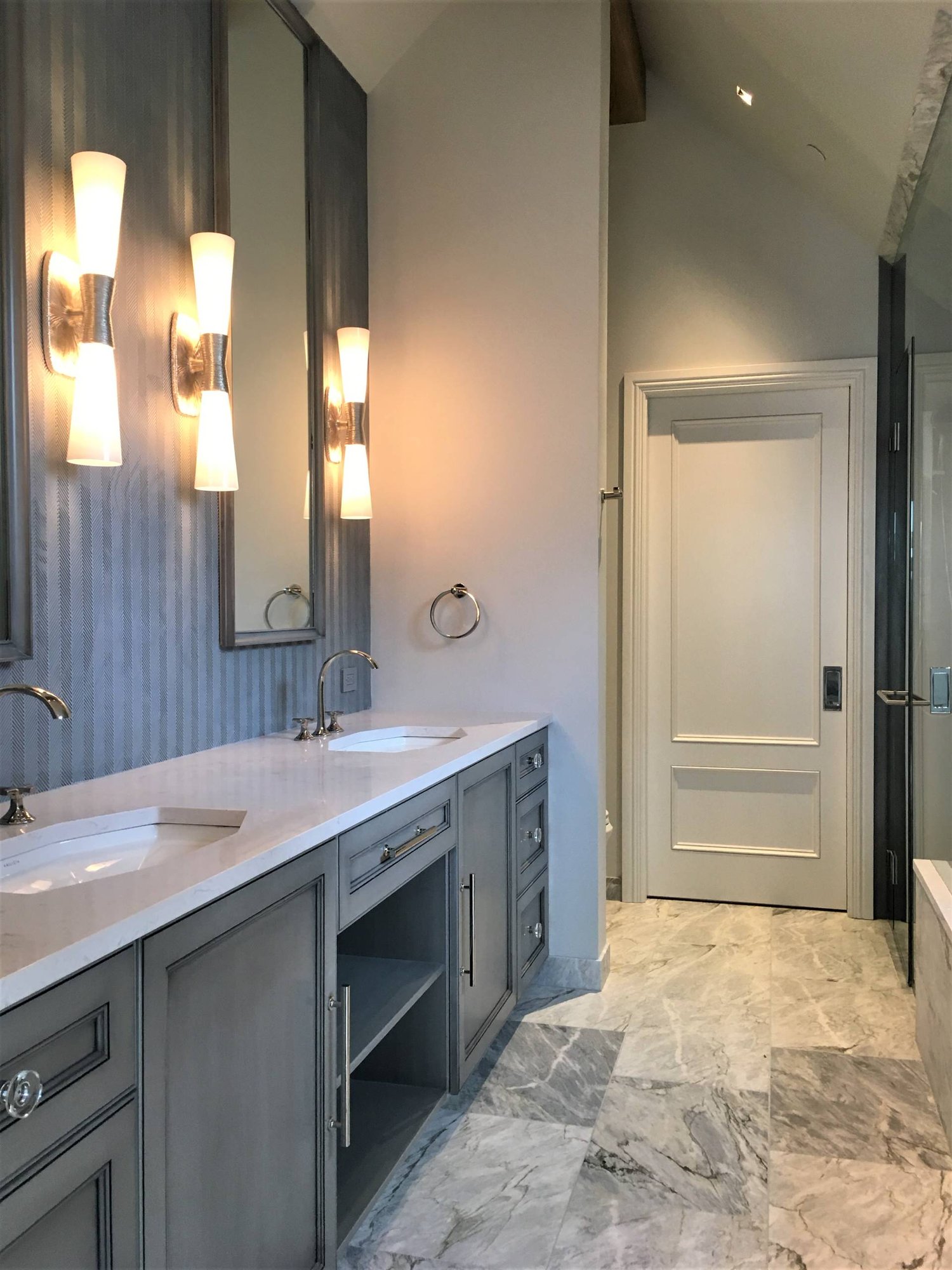 Modern bathroom, by Jensen Design in Telluride, CO
