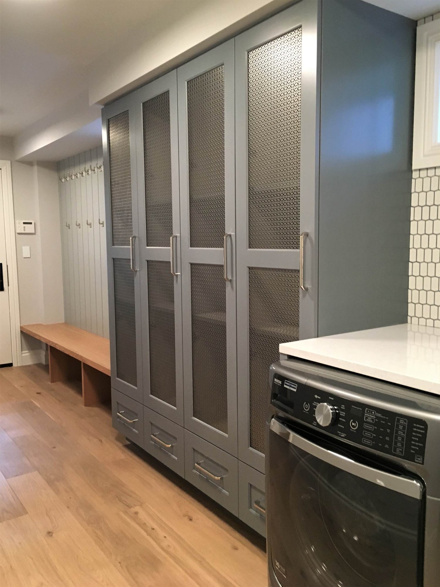 Minimalist laundry room, by Jensen Design in Telluride, CO