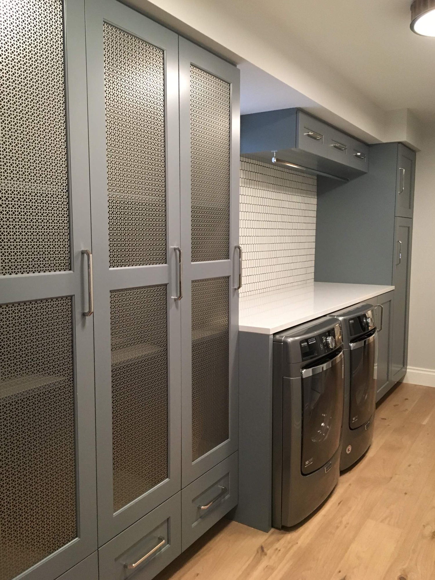 Minimalist laundry room, by Jensen Design in Telluride, CO