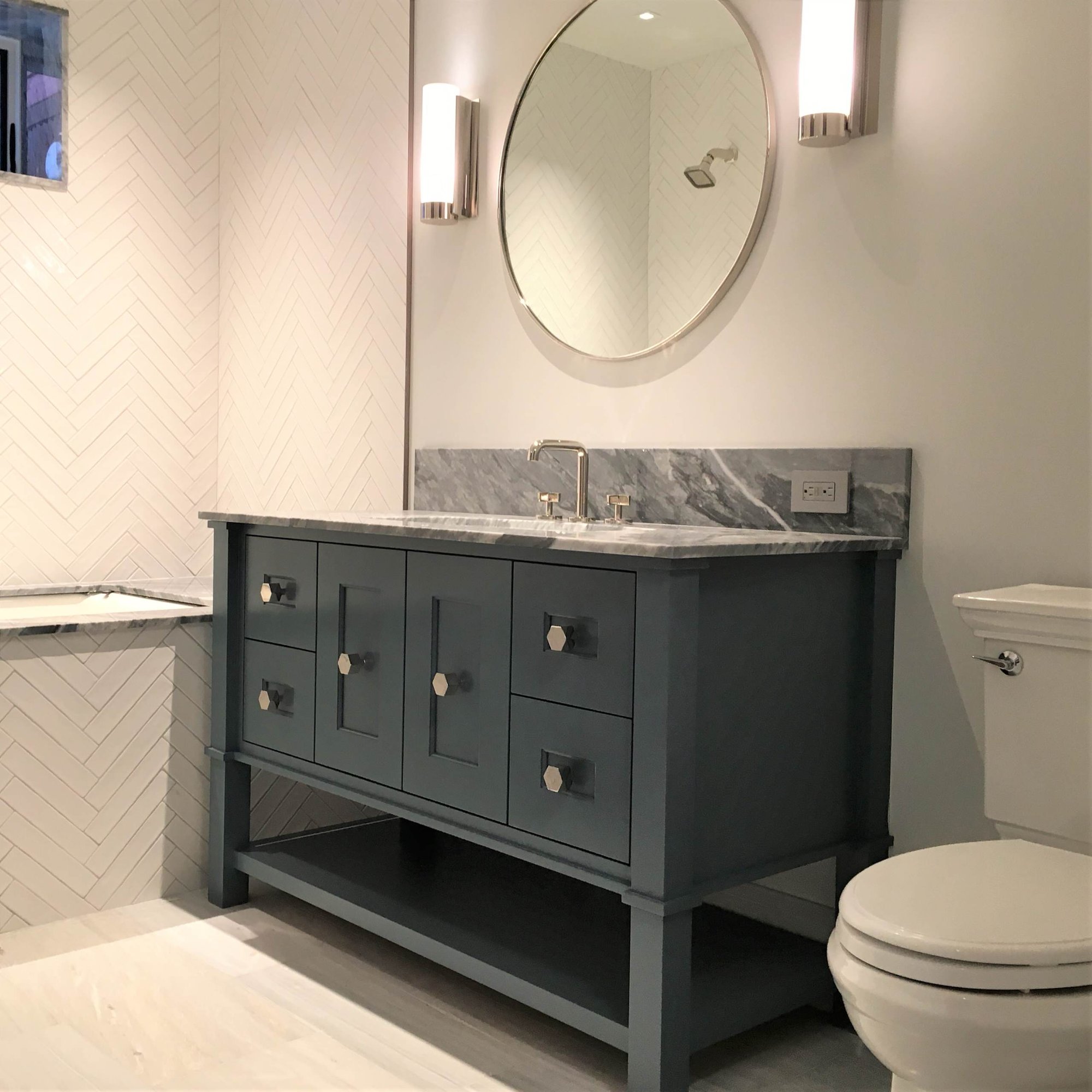 Modern bathroom, by Jensen Design in Telluride, CO