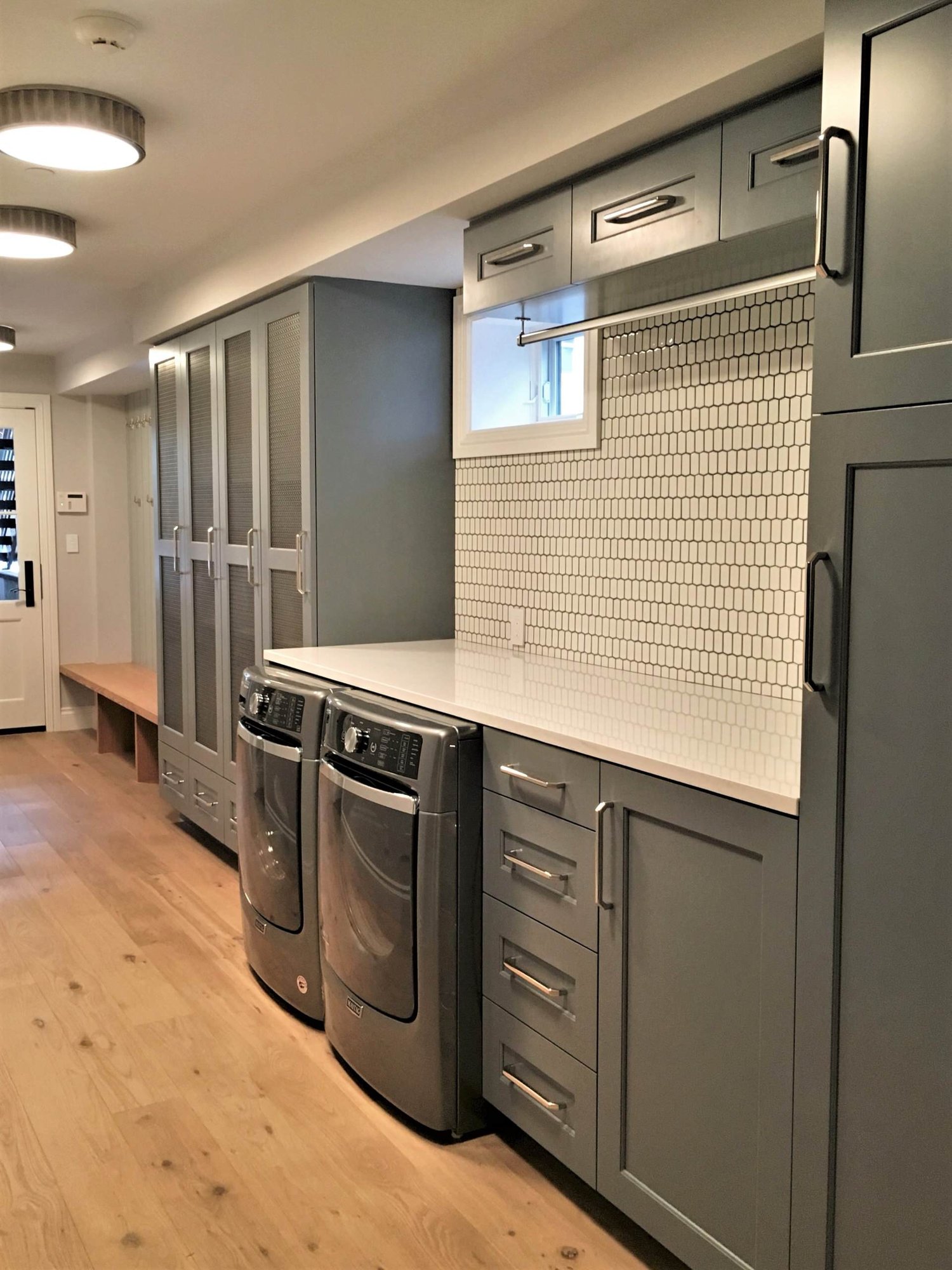 Minimalist laundry room, by Jensen Design in Telluride, CO