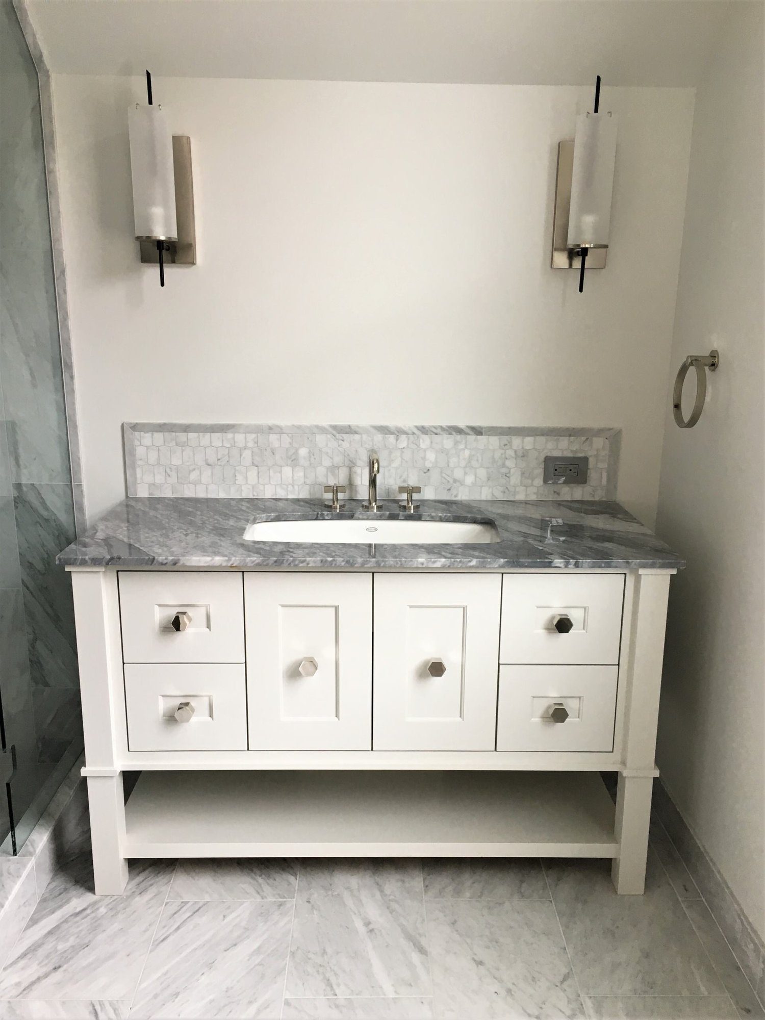 Modern bathroom, by Jensen Design in Telluride, CO