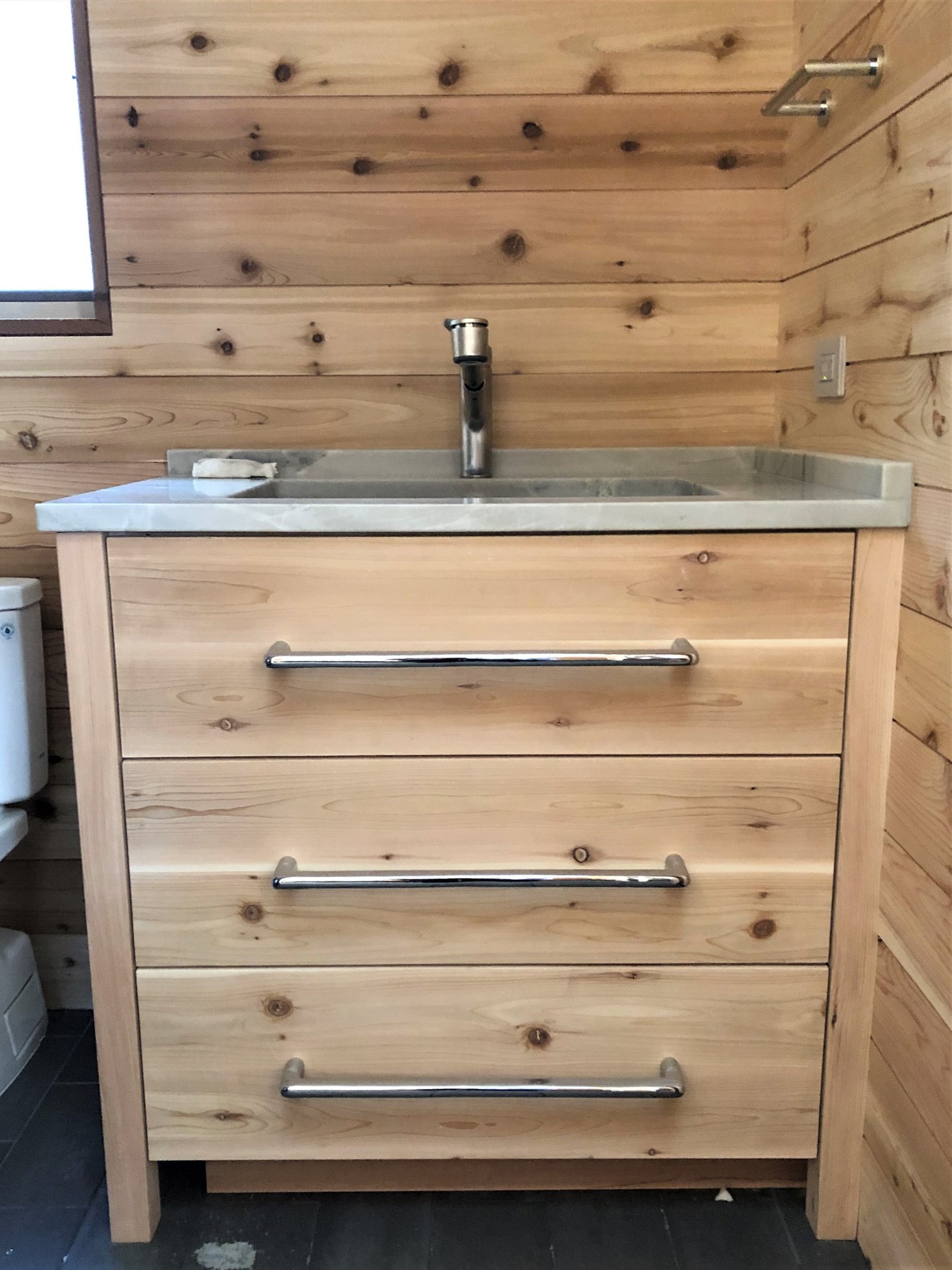 Transitional bathroom, by Jensen Design in Telluride, CO