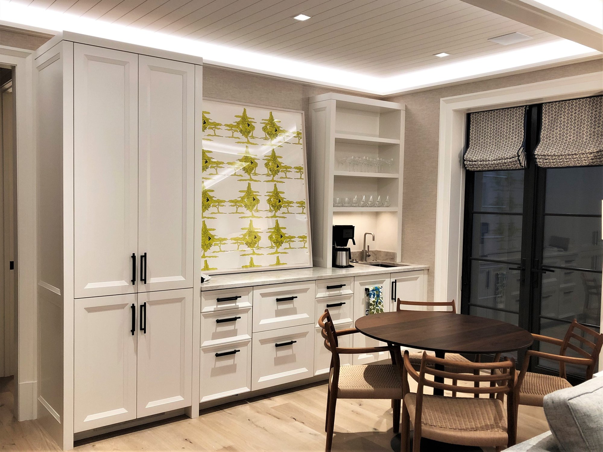 Transitional dining room, by Jensen Design in Telluride, CO