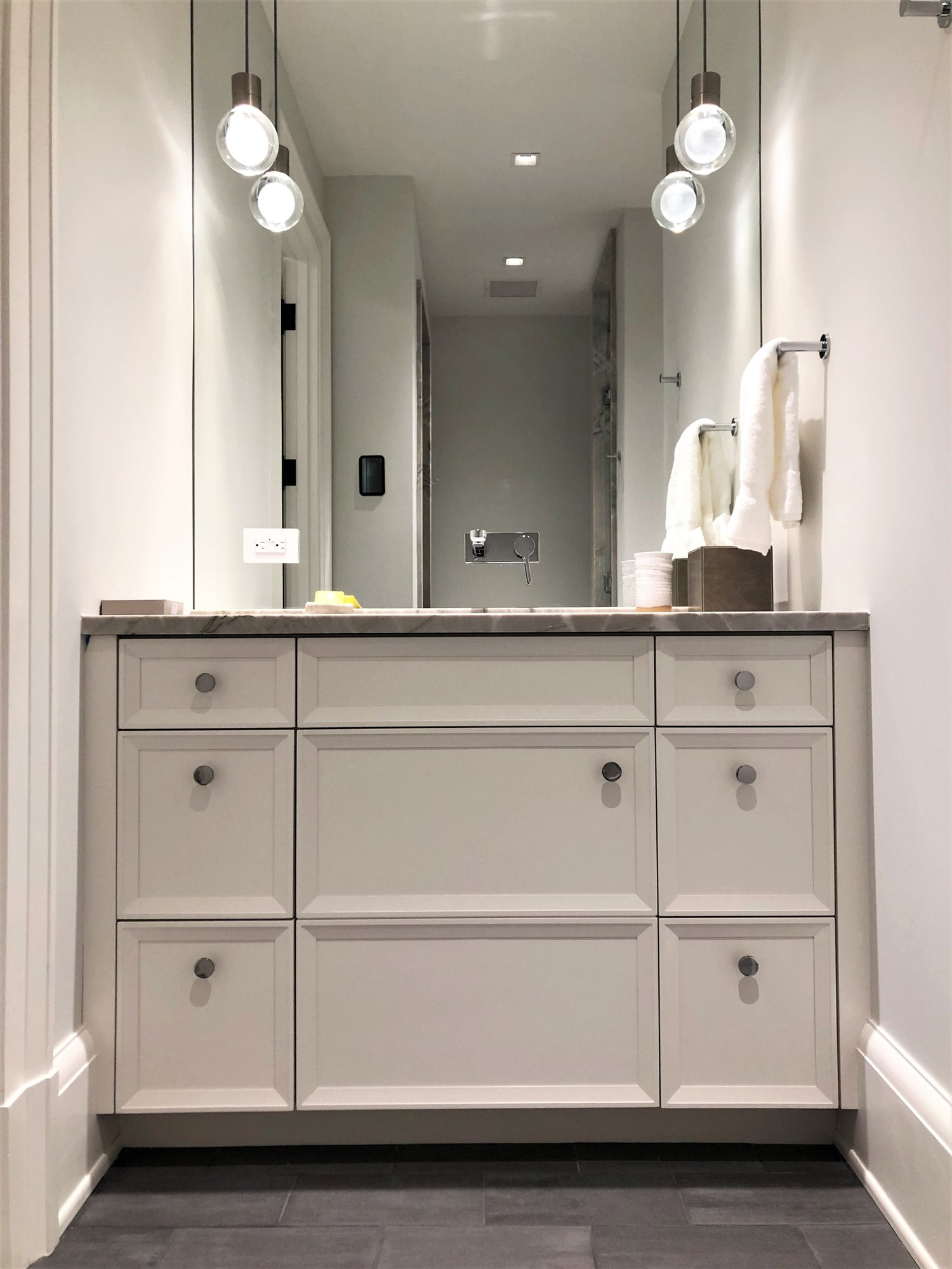 Transitional bathroom, by Jensen Design in Telluride, CO
