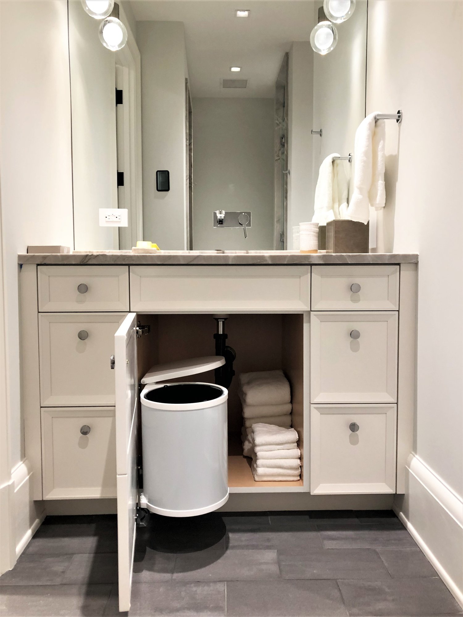 Transitional bathroom, by Jensen Design in Telluride, CO