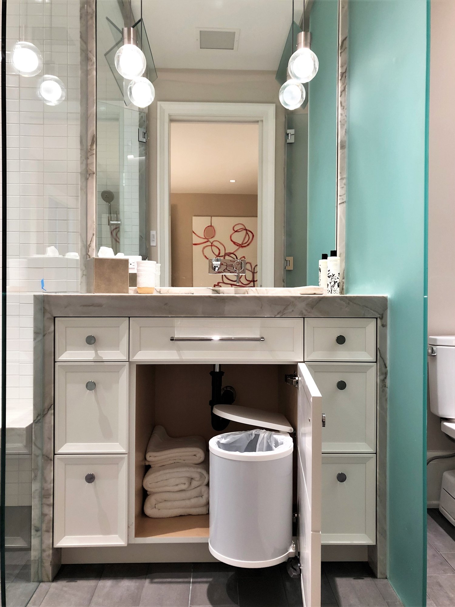 Transitional bathroom, by Jensen Design in Telluride, CO