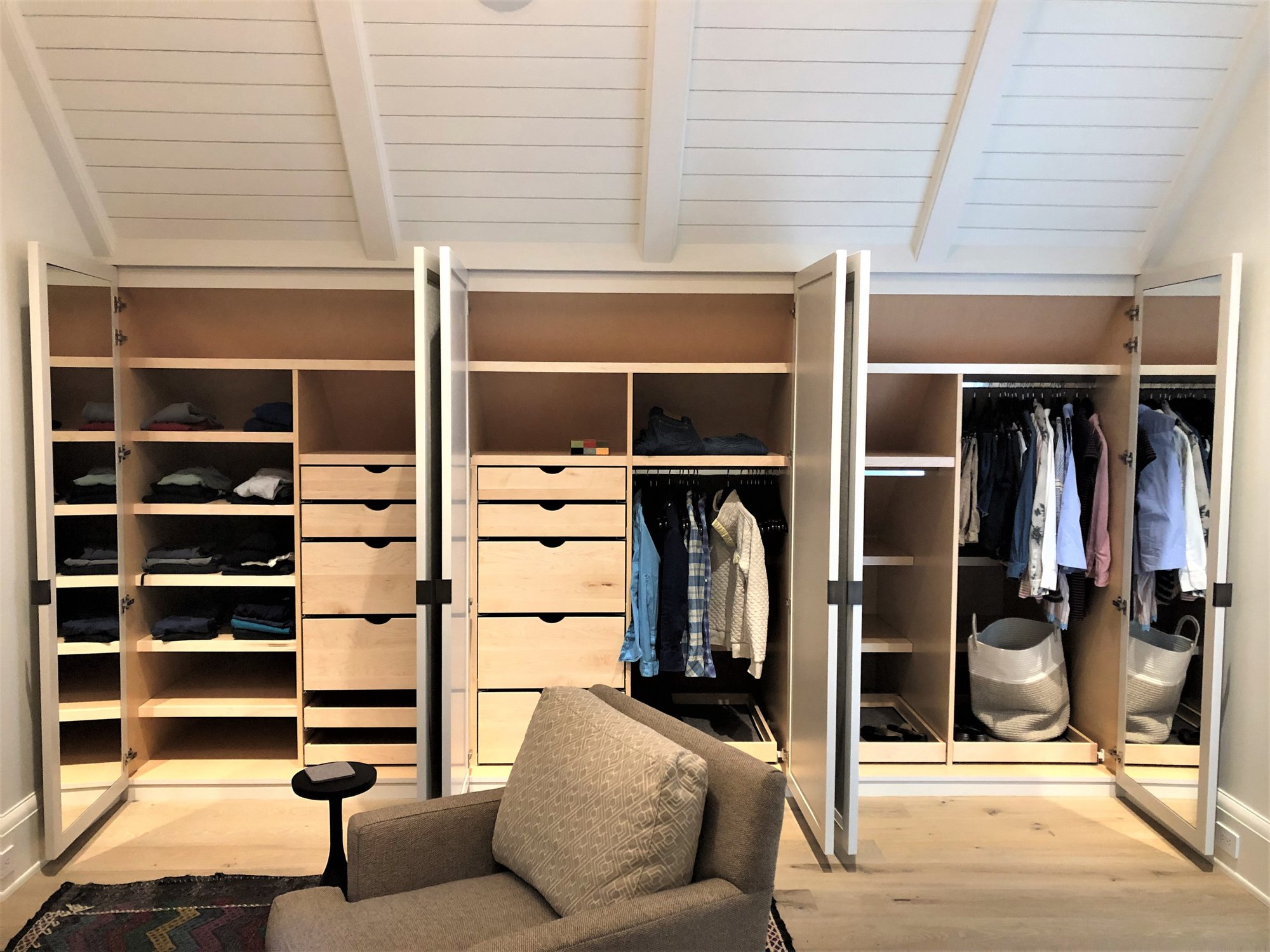Transitional closet, by Jensen Design in Telluride, CO