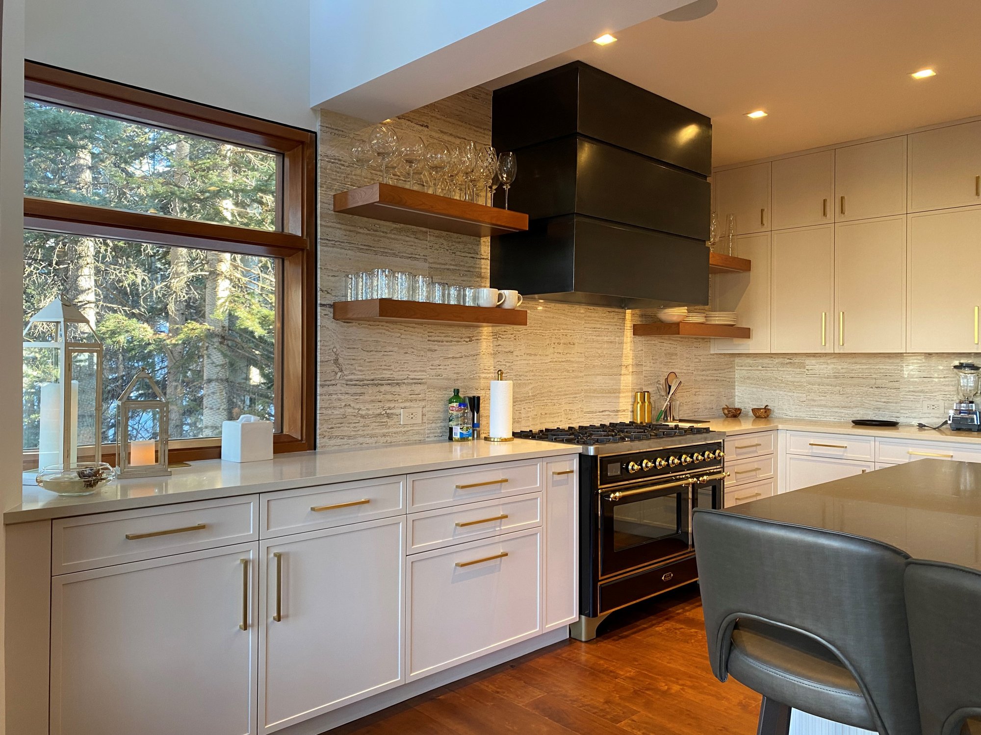 Mid-century modern kitchen, by Jensen Design in Telluride, CO