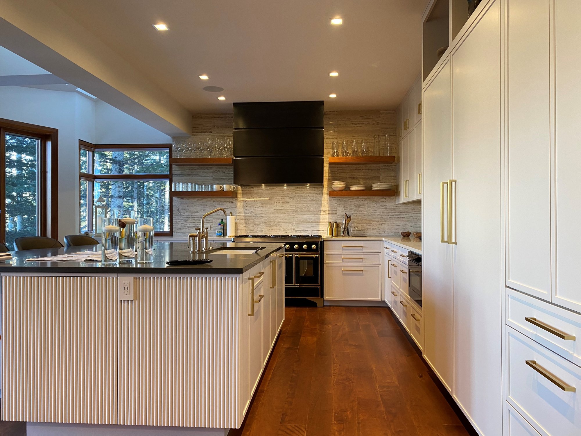 Mid-century modern kitchen, by Jensen Design in Telluride, CO